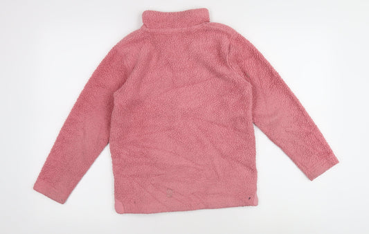 Arctic Storm Girls Pink Fleece Henley Sweatshirt 9-10 Years