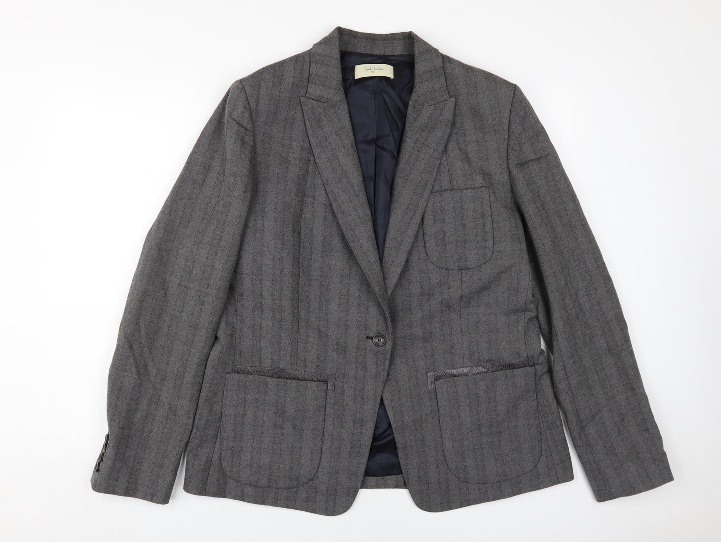 Paul Smith Men's Grey Wool Blazer - Size 48R