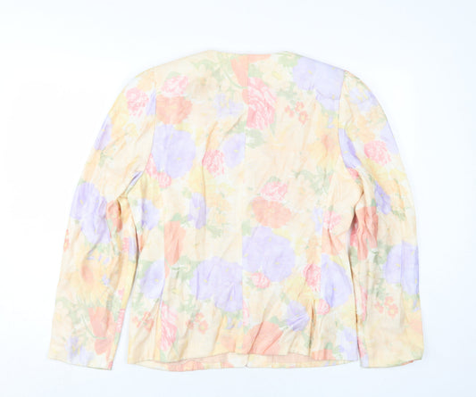 Avantgarde Floral Jacket Women Multicoloured Size 10