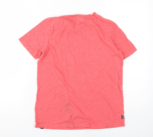 Superdry Women's Red Crew Neck T-Shirt UK 6