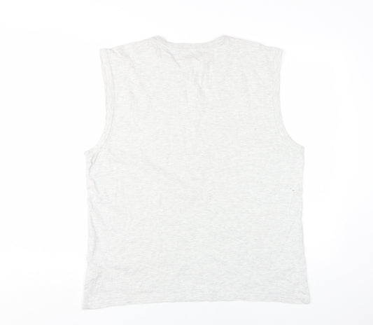Pierre Cardin Men’s Grey Sleeveless T-Shirt XL