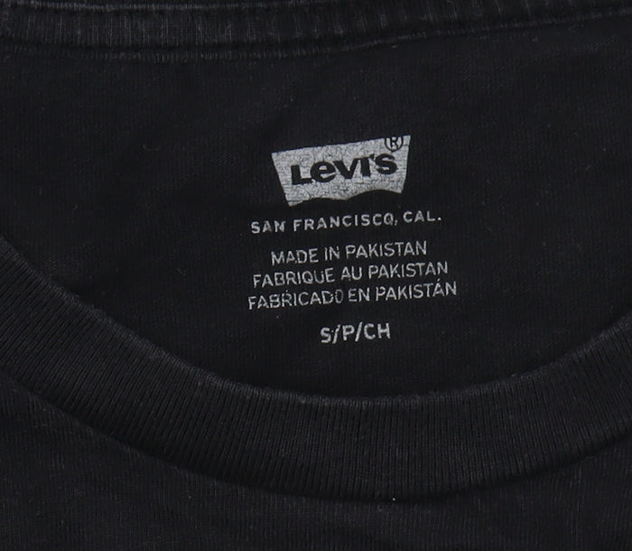 Levi's Unisex Black T-Shirt, Size S, Casual Wear