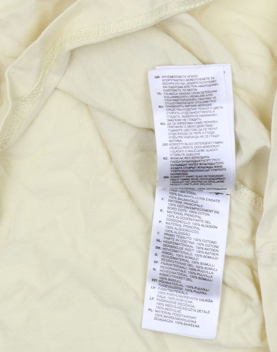 Adidas Women's Yellow XS Basic T-Shirt