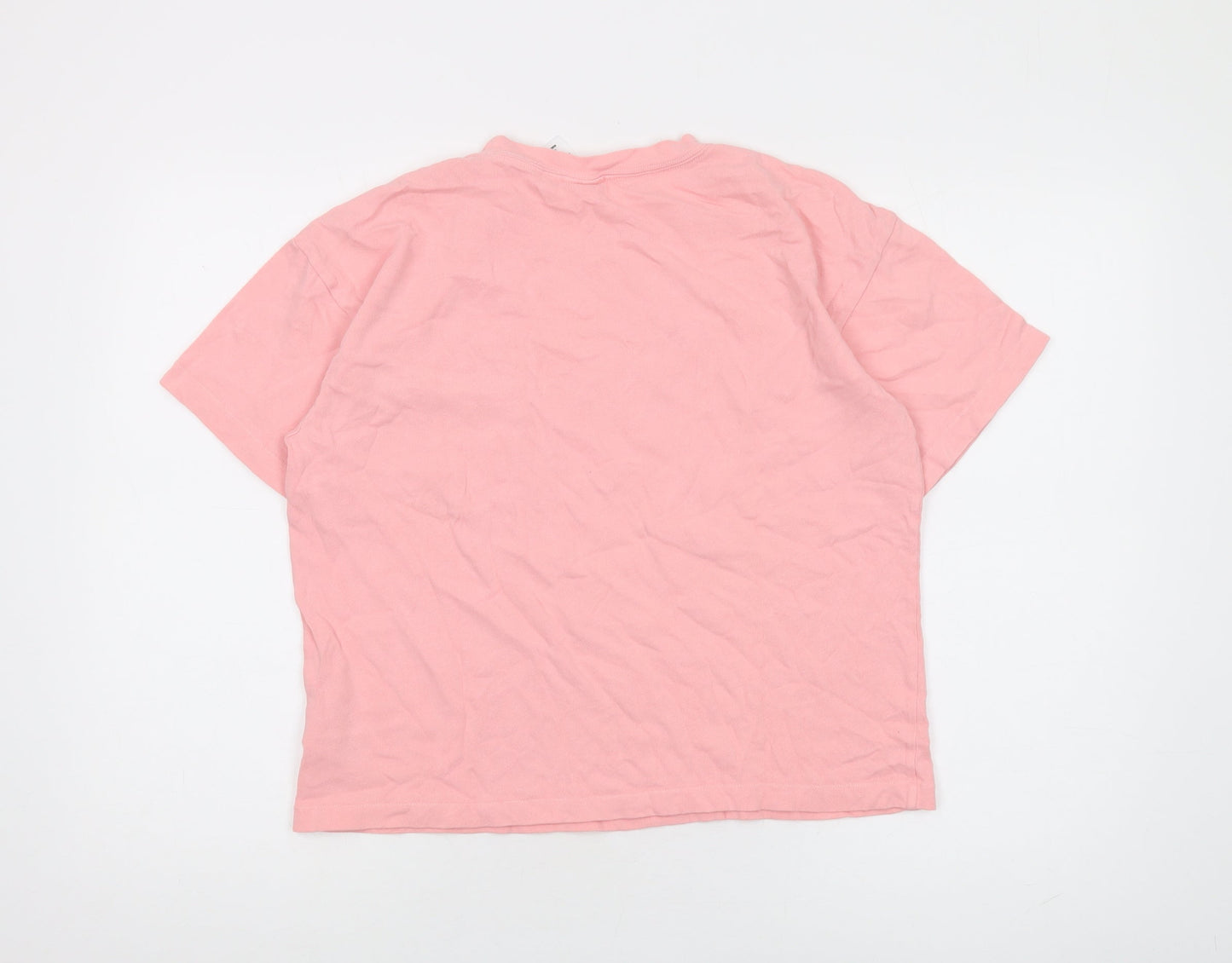 GAP Unisex Pink T-Shirt M Basic Crew Neck Stylish