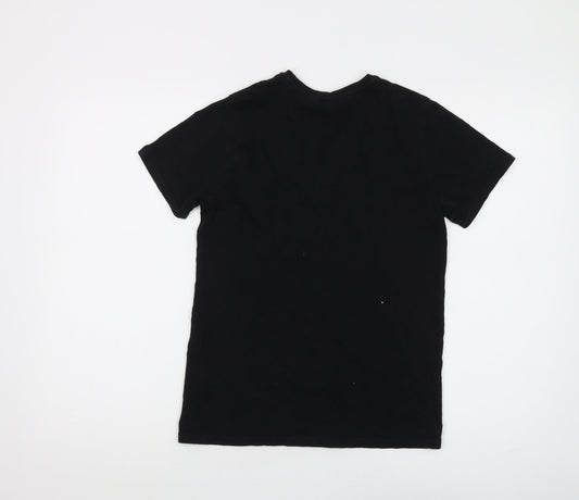 Boys Black PlayStation Graphic T-Shirt, Size 11-12 Years, Cotton