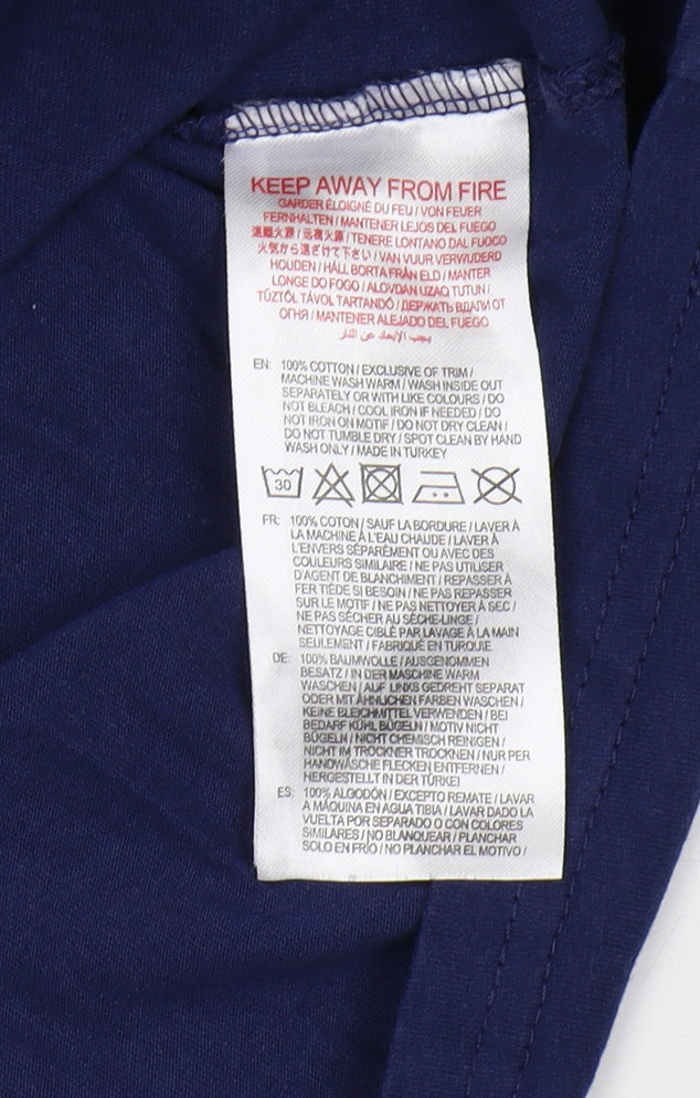 England Rugby Men's Blue L Sports T-Shirt