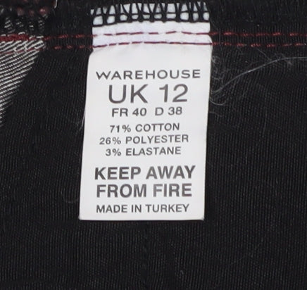 Warehouse Women's Red Skinny Trousers Size 12