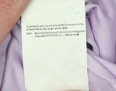 Hugo Boss Men's Purple Slim Fit Dress Shirt Size 16