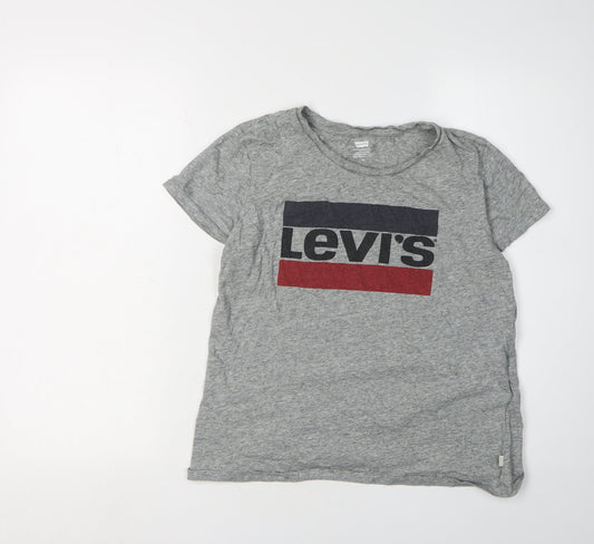 Levi's Unisex Grey Cotton T-Shirt - Size M
