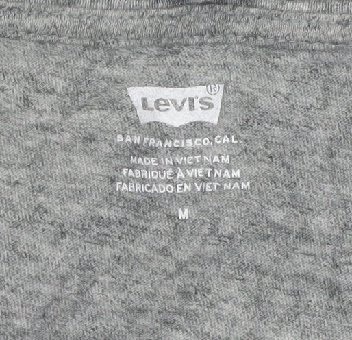 Levi's Unisex Grey Cotton T-Shirt - Size M