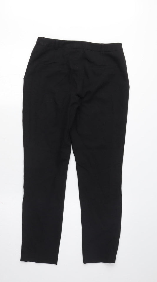 Topshop Women's Black Straight Trousers Size 8