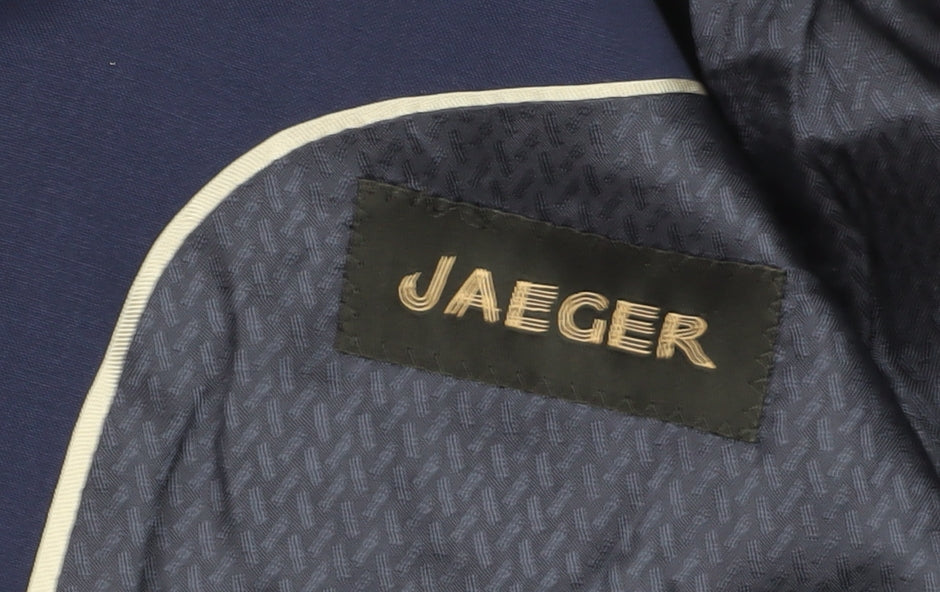 Jaeger Men's Blue Suit Jacket 40R Regular Fit