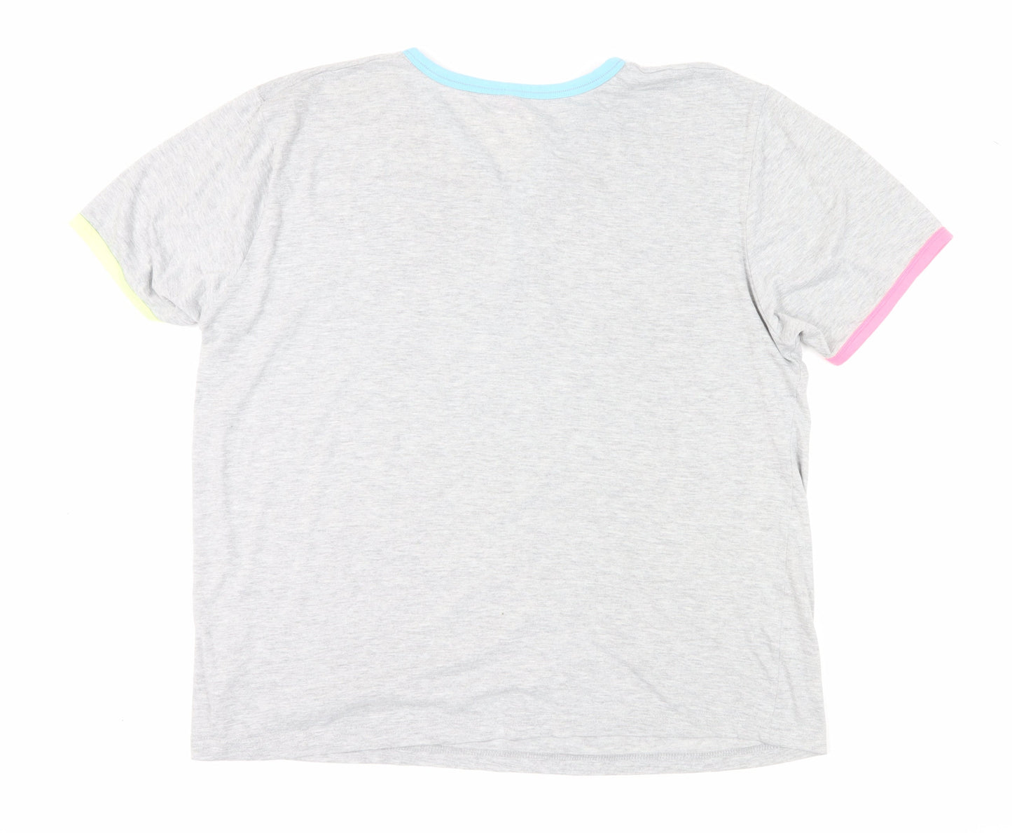 Lee Cooper Grey Henley T-Shirt XL Women's Casual