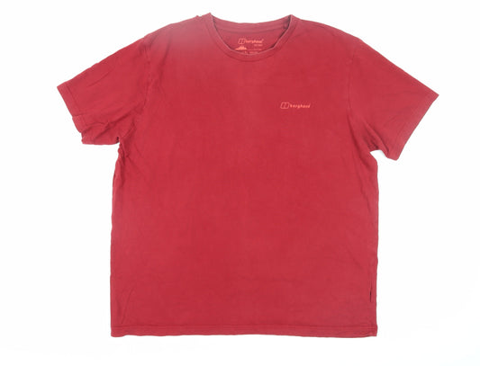 Berghaus Men's Red 2XL Crew Neck T-Shirt
