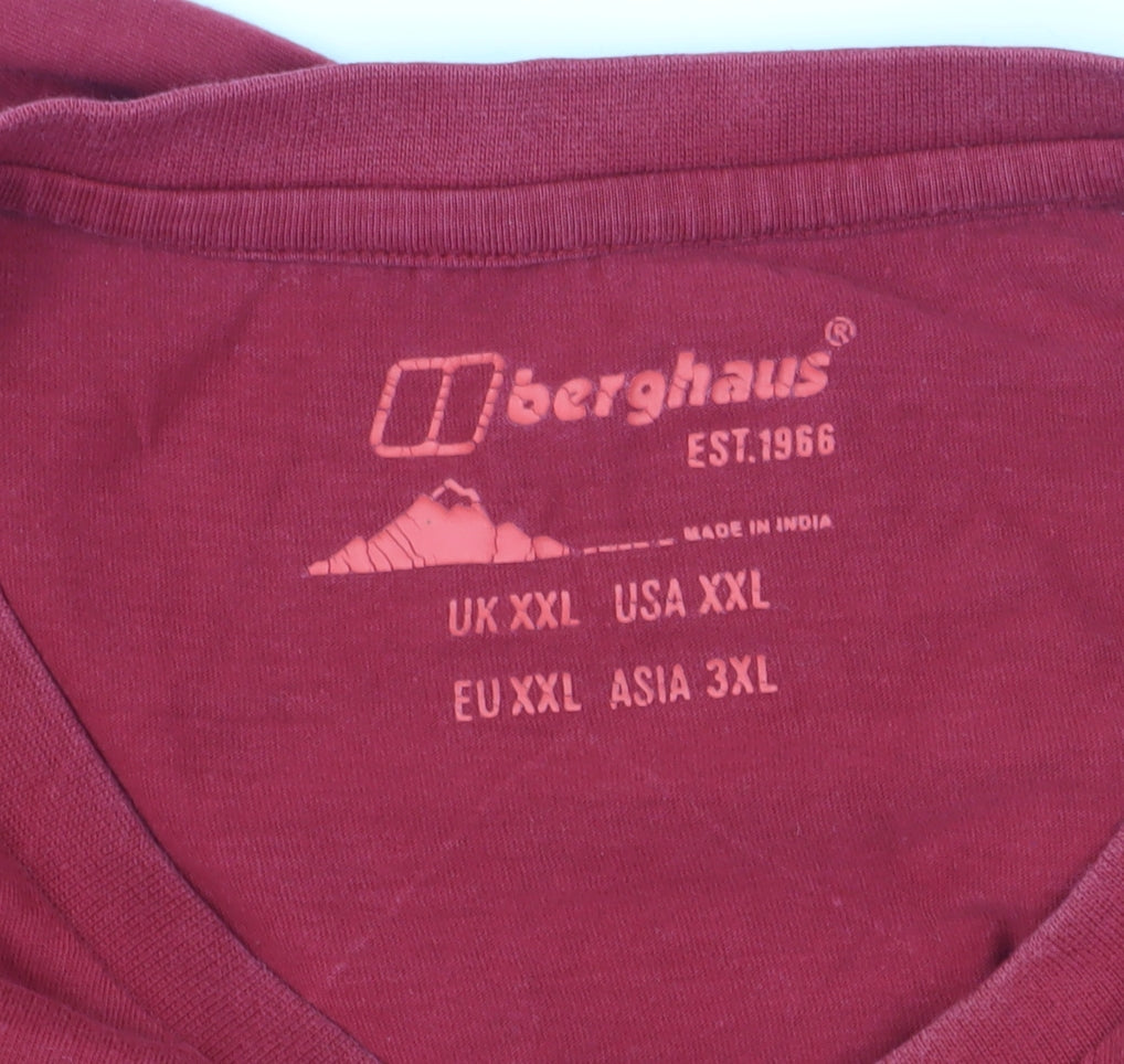 Berghaus Men's Red 2XL Crew Neck T-Shirt