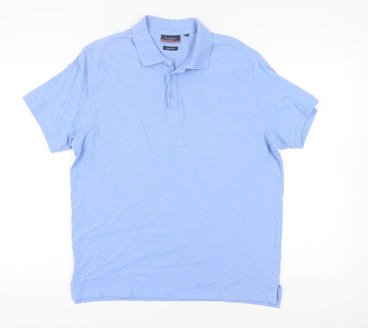 Pierre Cardin Men's Blue Polo, Size L, Regular Fit