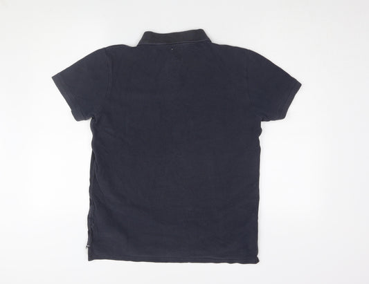Jack Wills Men's Black Polo Shirt M