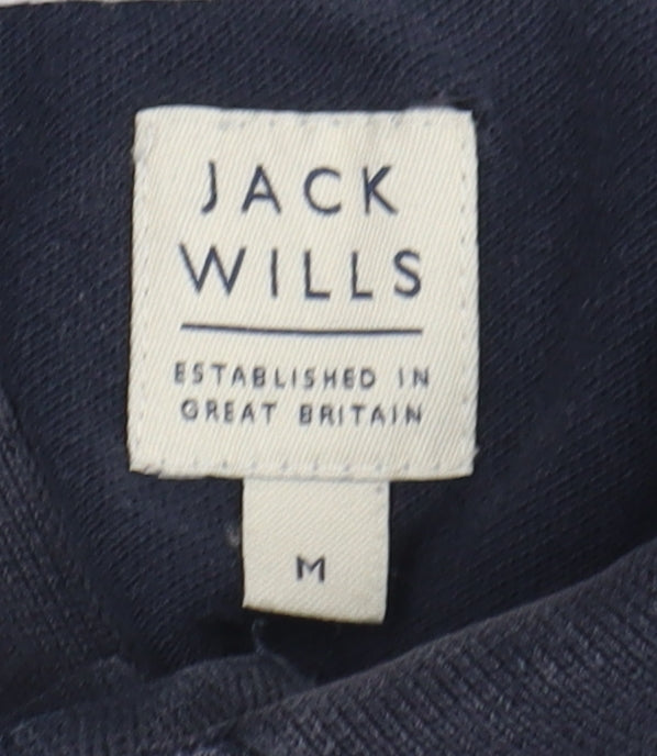 Jack Wills Men's Black Polo Shirt M