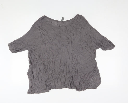 Gap Women's Grey Blouse Medium Size Viscose Casual