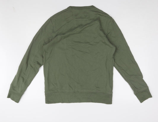 Banana Republic Men's Green Pullover Sweatshirt S