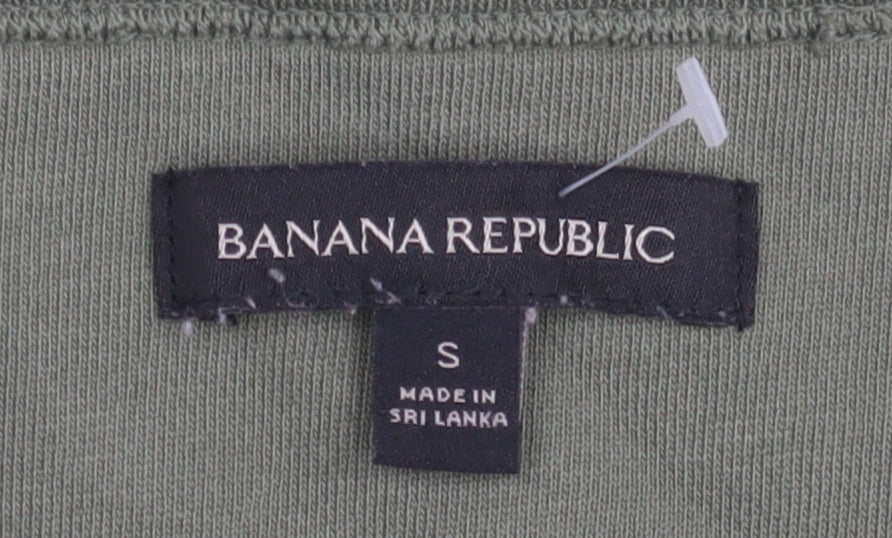 Banana Republic Men's Green Pullover Sweatshirt S