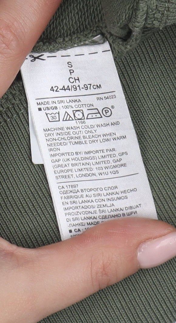 Banana Republic Men's Green Pullover Sweatshirt S