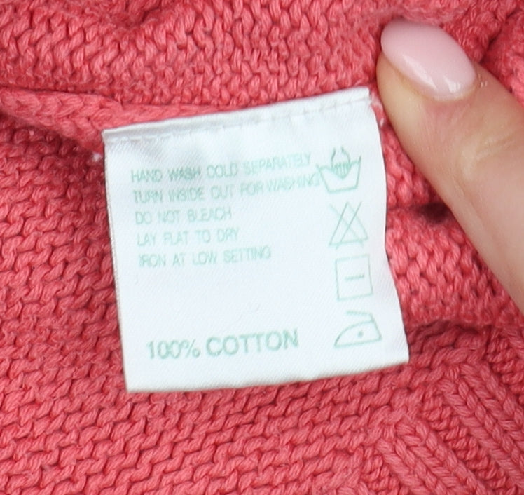 Lyle & Scott Women's Pink Crew Neck Pullover Jumper L