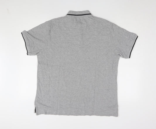 Pierre Cardin Men's Grey XL Polo Shirt Short Sleeve