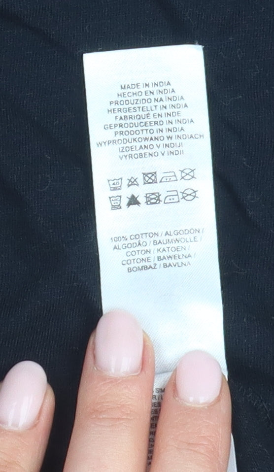 Disney Unisex Black T-Shirt, L, Winnie the Pooh Design