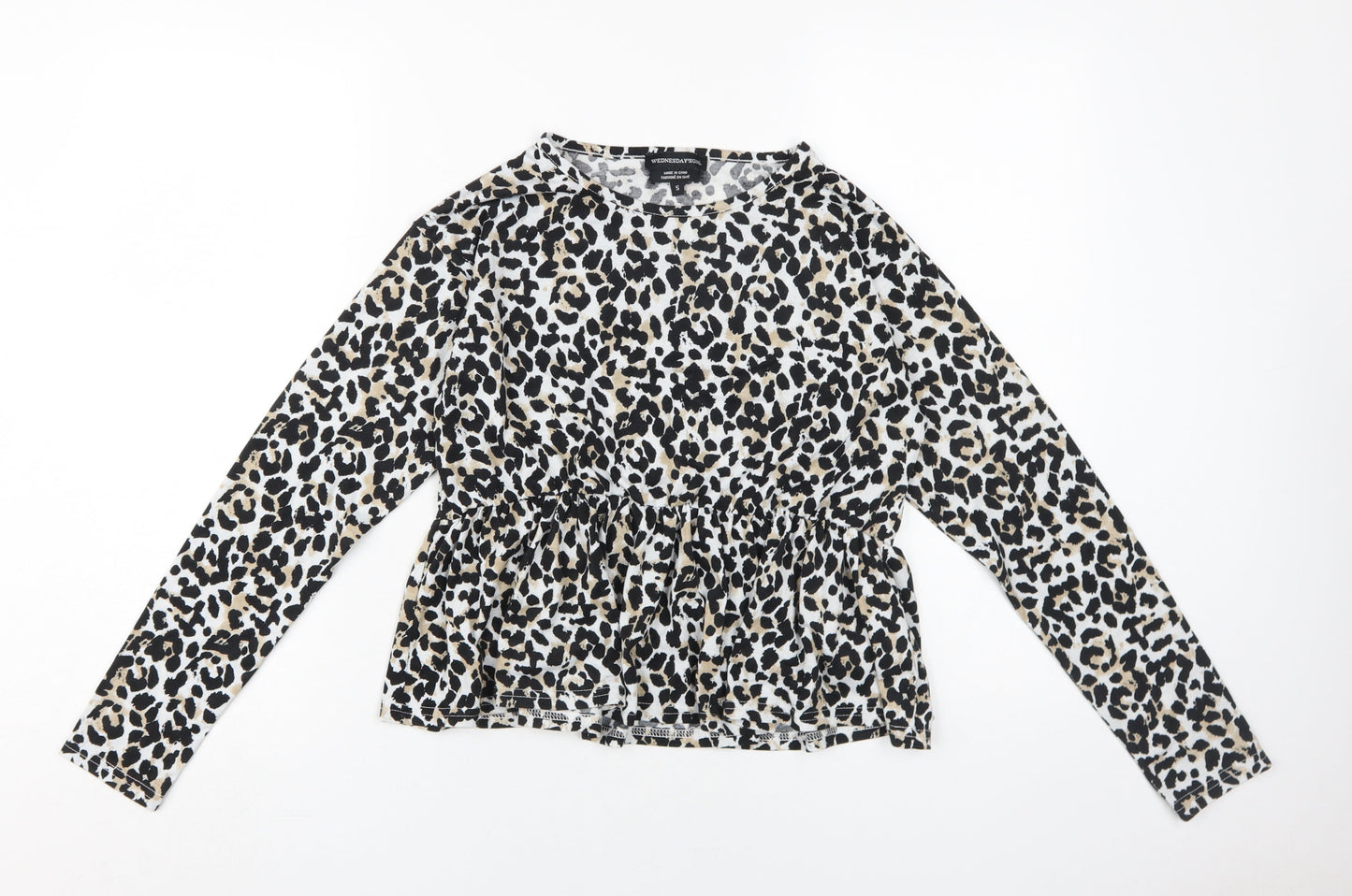 Wednesday's Girl Women's Animal Print Blouse S