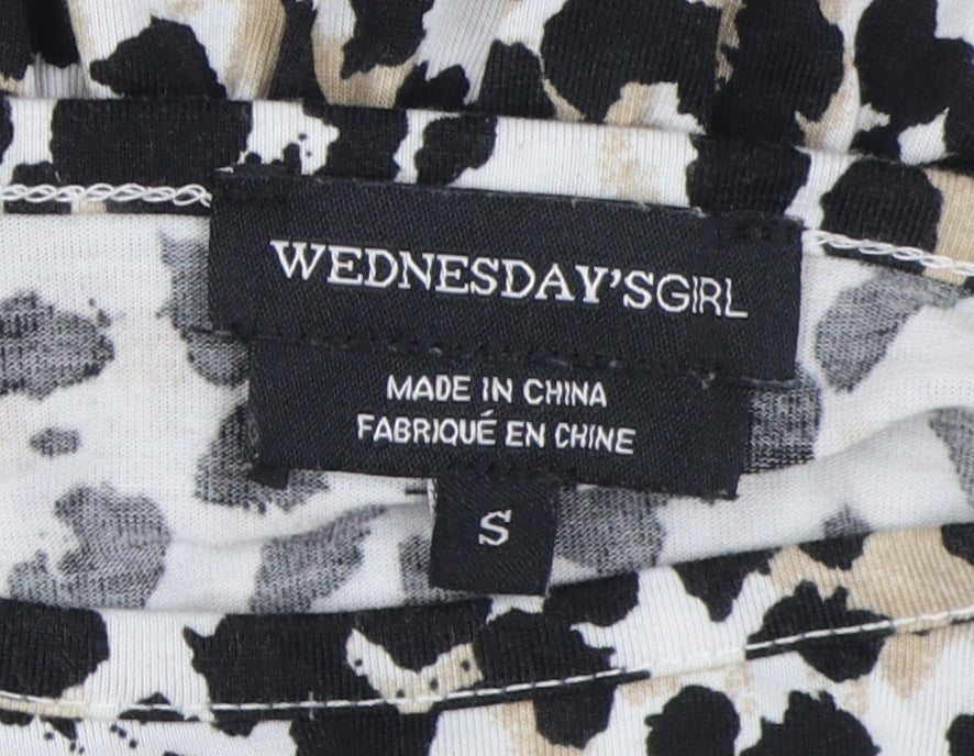 Wednesday's Girl Women's Animal Print Blouse S