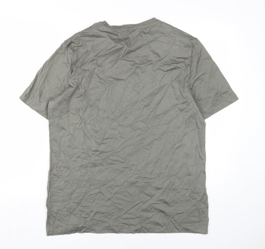 Marks and Spencer Grey T-Shirt Men Large Crew Neck