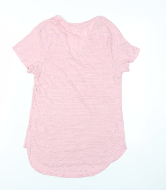 Next Women's Pink V-Neck T-Shirt Size 8