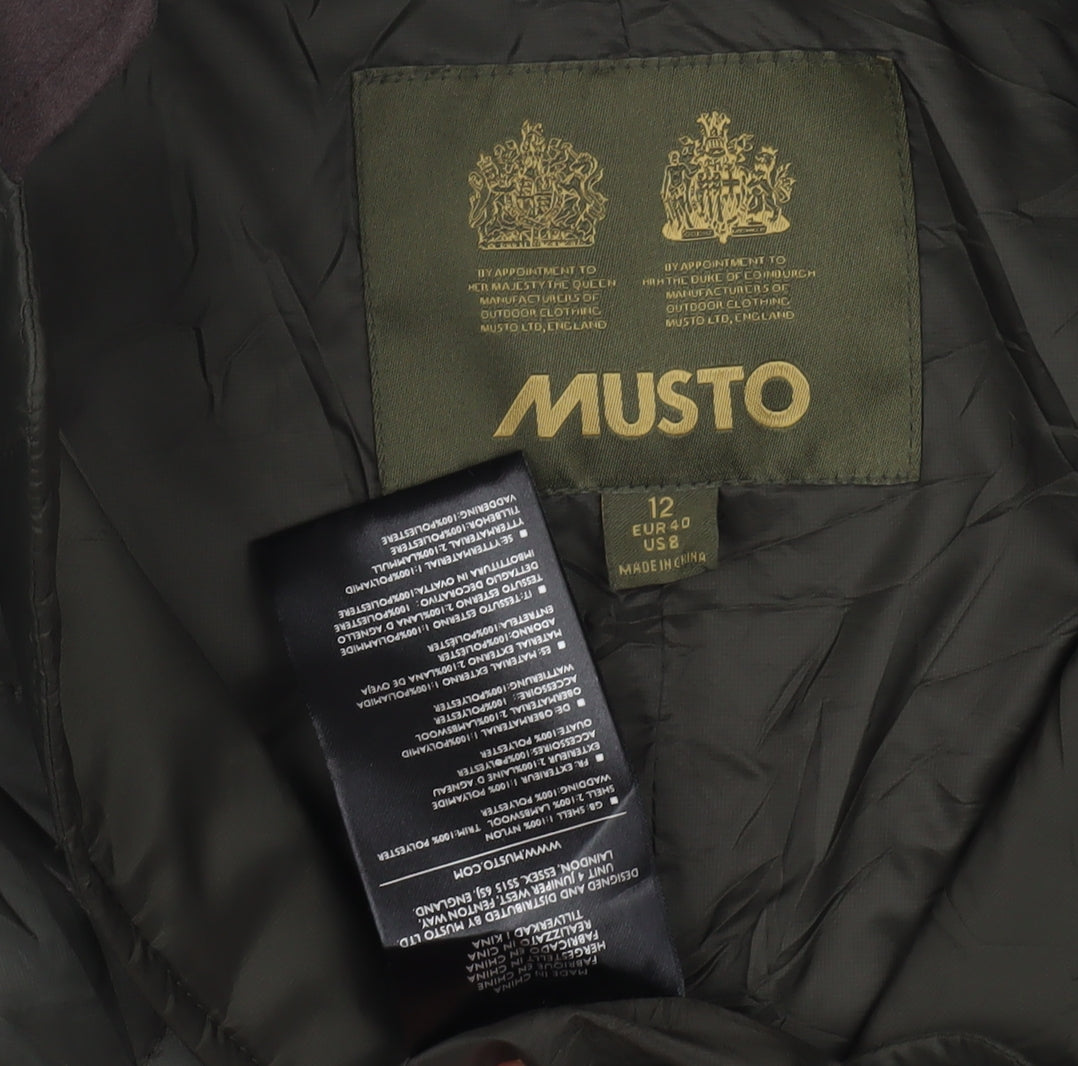 Musto Women's Green Quilted Jacket Size 12