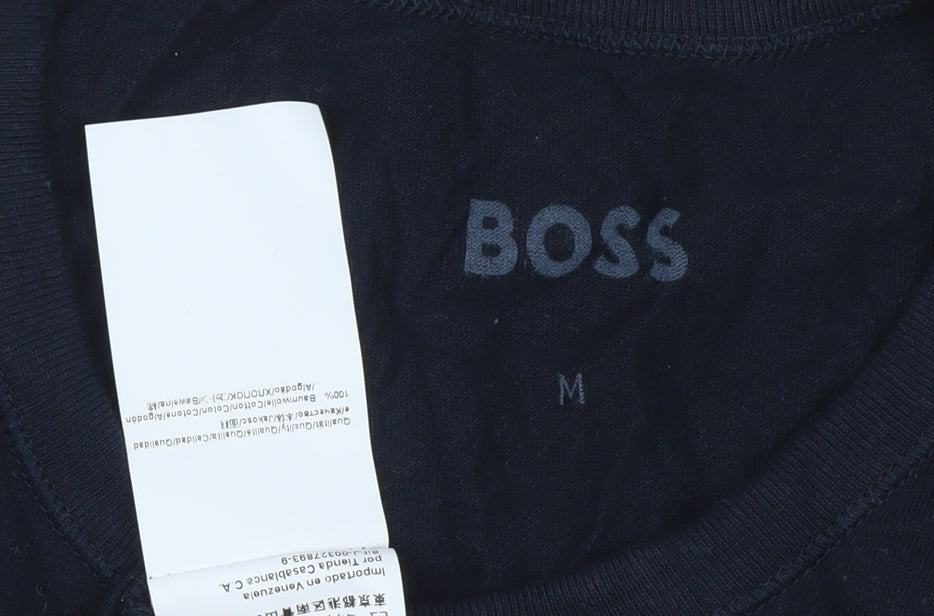 BOSS Men's Black Medium Short Sleeve Logo T-Shirt