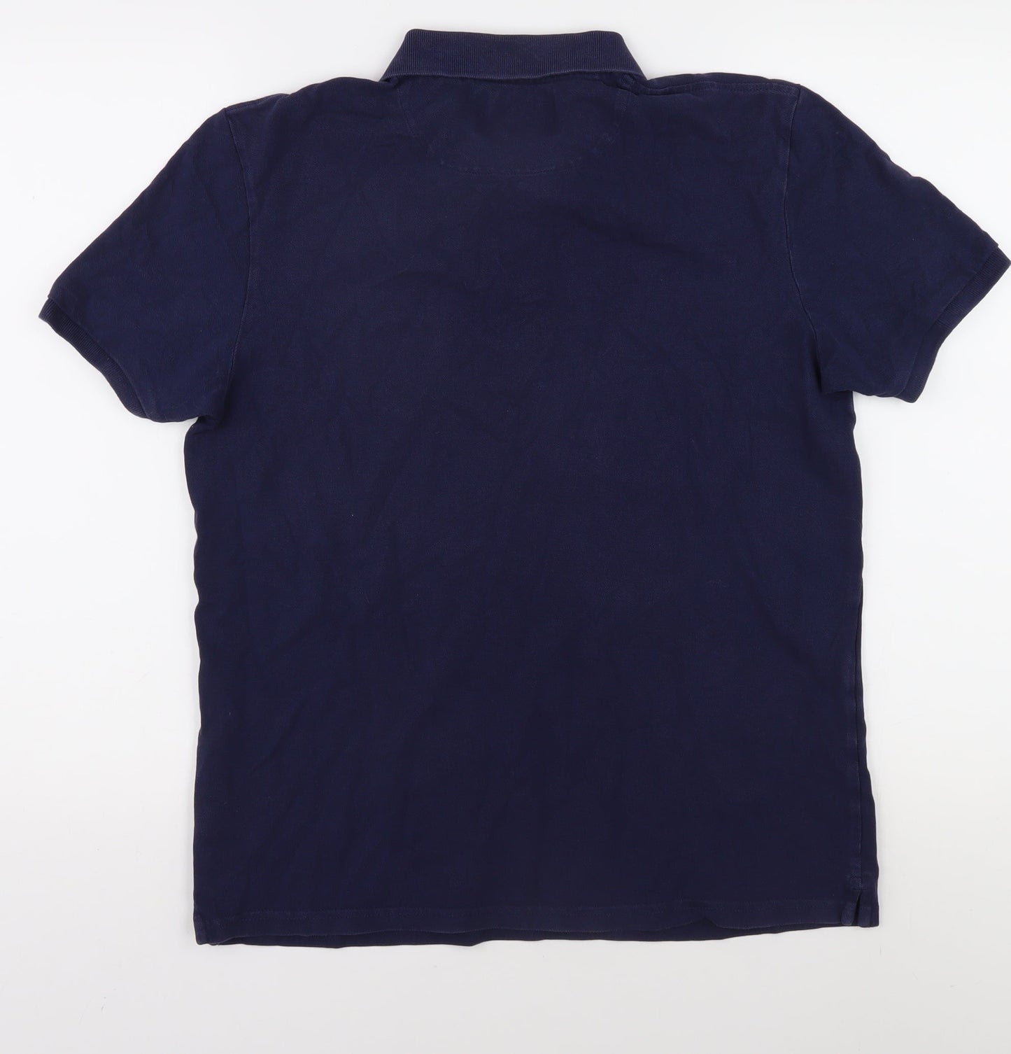 Lyle & Scott Men's Blue Polo Shirt - Medium Size