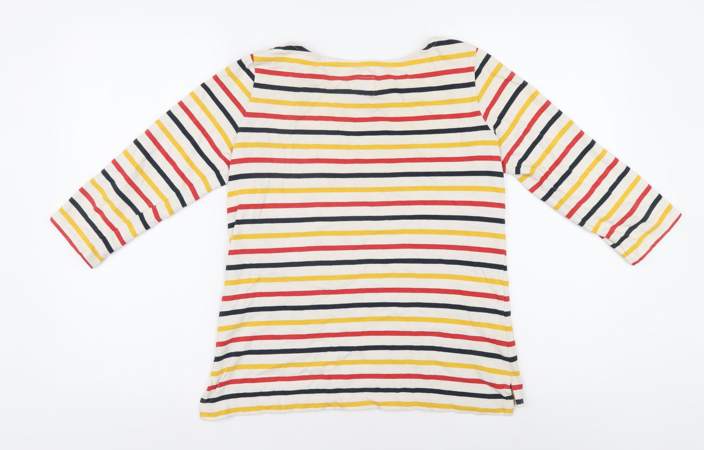 Jack Wills Women's Multicoloured Striped T-Shirt Size 8