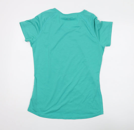 Mountain Warehouse Women's Green V-Neck T-Shirt M