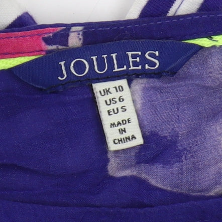 Joules Women's Blue Striped Blouse, Size 10, Casual Style
