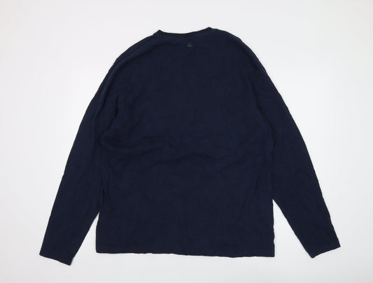 Mountain Warehouse Men's Blue XL Long Sleeve T-Shirt