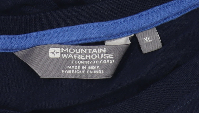 Mountain Warehouse Men's Blue XL Long Sleeve T-Shirt
