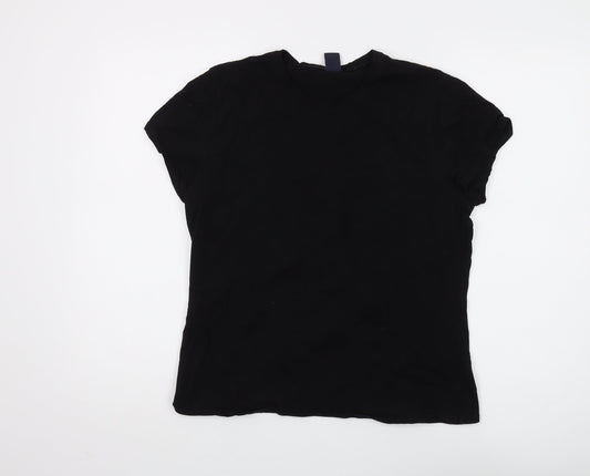GAP Women's Black Basic T-Shirt - Size L