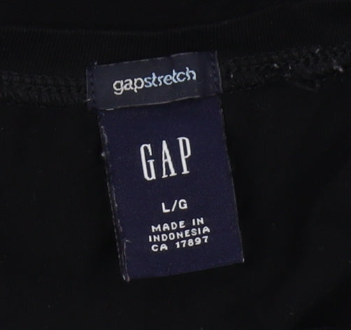 GAP Women's Black Basic T-Shirt - Size L