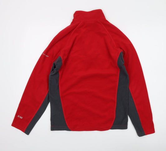 Trespass Men's Red XS 1/4 Zip Fleece Sweatshirt