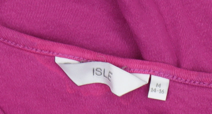 Isle Women's Pink Crew Neck T-Shirt Medium