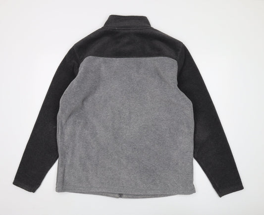 James Pringle Men's Grey Full Zip Fleece Sweatshirt L