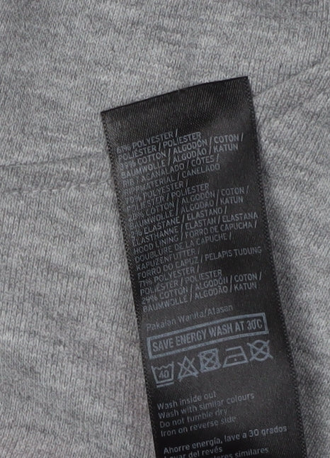 Brand and care label for Ivy Park Grey Women's Pullover Hoodie, size S