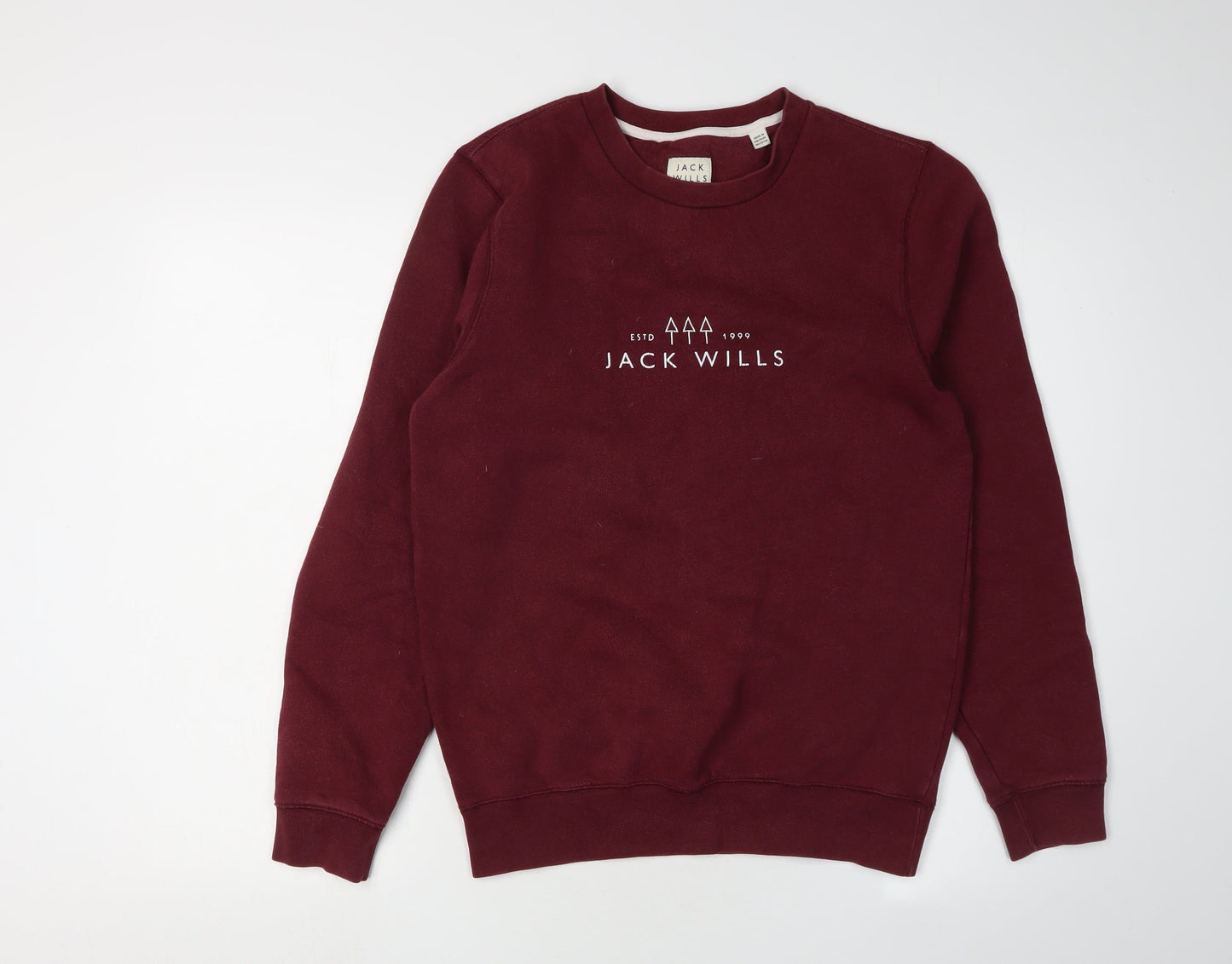Jack Wills Men’s Red XS Crew Neck Pullover Sweatshirt
