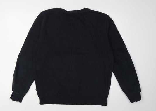 Puma Men's Black M Pullover Sweatshirt with Logo