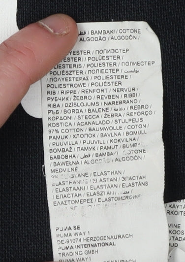 Puma Men's Black M Pullover Sweatshirt with Logo